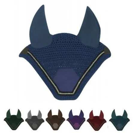 Bonnet d'oreilles Domino Equithme - VIOLET - CHEVAL/FULL Rduction