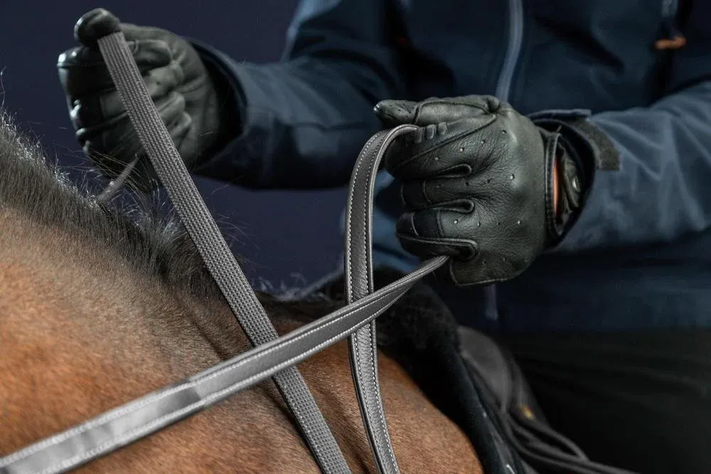 Usine Directe Rnes Hunter 1/2 D Collection by Dy'on - Grand cheval - Noir