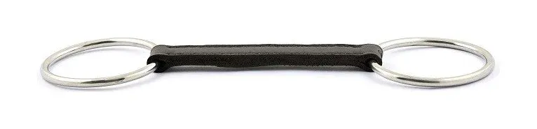 Mors Jump'In 2 anneaux en cuir droit - 135 mm Achat Immdiat