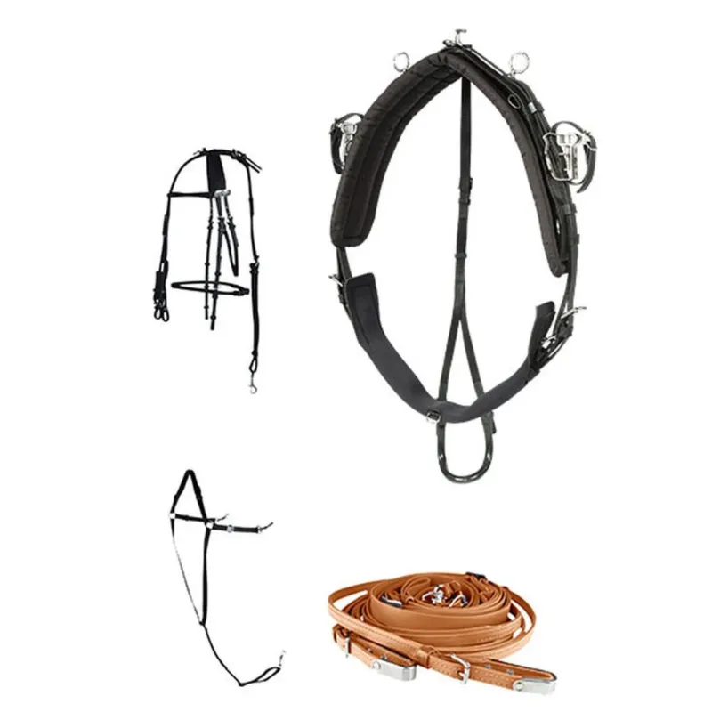 Seulement Aujourdhui HARNAIS DE COURSE QH PRO COMPLET SYNTHETIQUE - Noir
