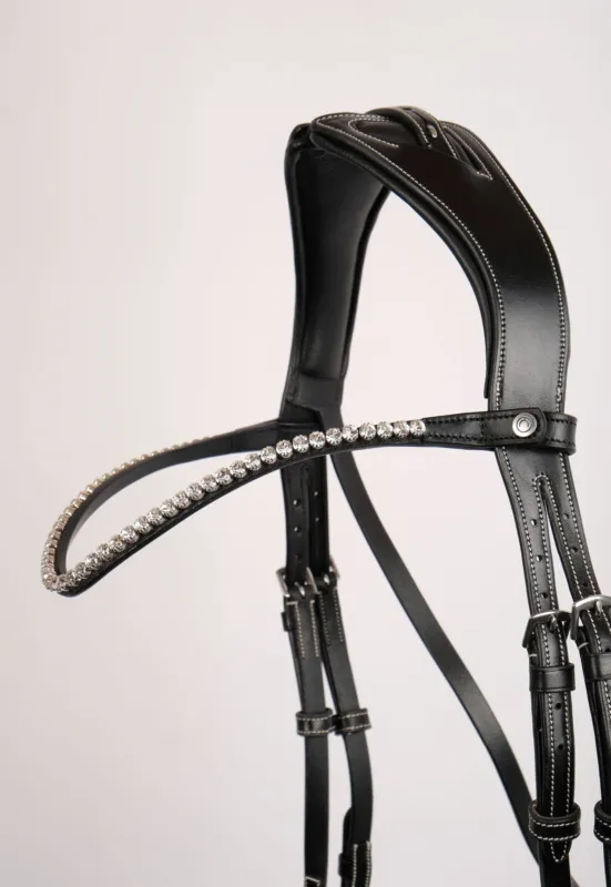 Frontal Montar cristaux clairs - Cob - Noir Offre Spciale