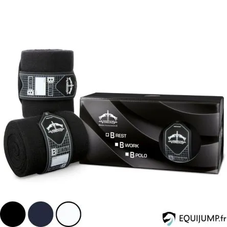 Bandes de Repos B-Rest Veredus (lot de 2) - NOIR - CHEVAL/FULL Expdition Rapide