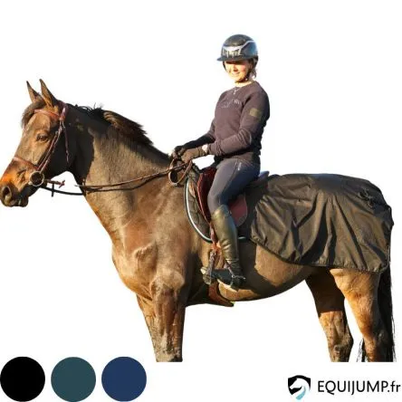 Couvre-reins imper/polaire Jasma Privilge - VERT FONCE - L Livraison Gratuite