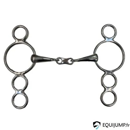 Retour Gratuit Mors Pessoa 4 Anneaux Canon 18mm Double Brisure Lien Plat Proconfort - 135MM - INOX - 18MM