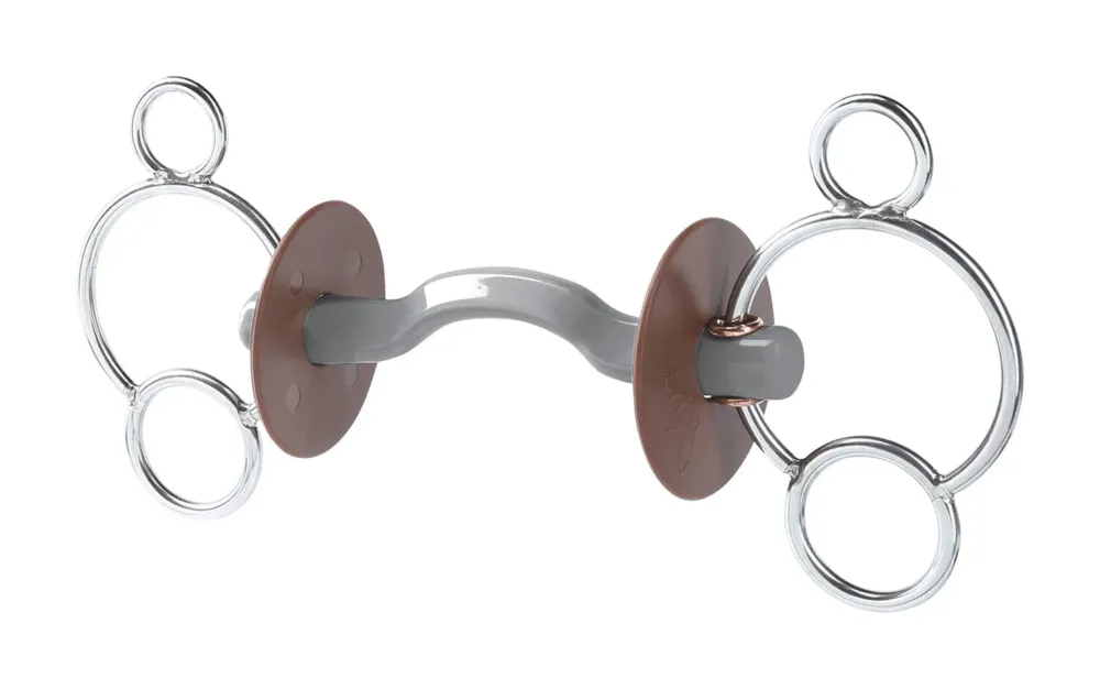 Mors 3 anneaux Beris passage de langue Konnex - 140 mm - Doux Prix Choc