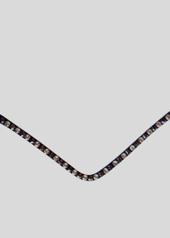 Prix Cass Frontal Montar Fair latt / marron crystal curv - Poney - Latt / marron