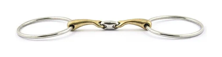 Mors 2 anneaux 90 mm Jump'In double brisure bloqu - 135 mm Soldes