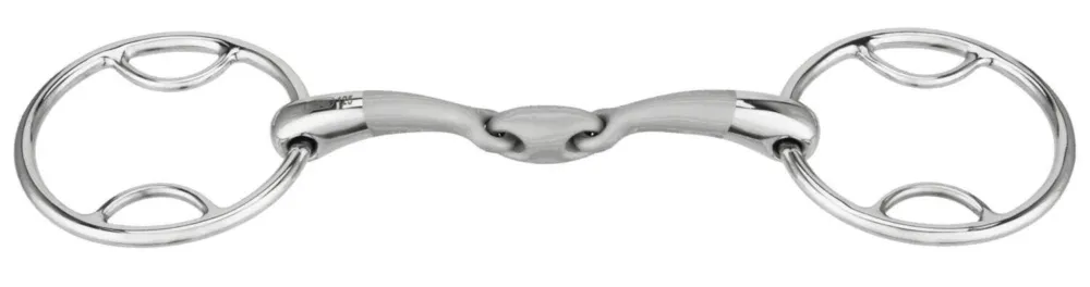 Mors 2 anneaux Sprenger Satinox passes double brisure - 135 mm Paiement Scuris