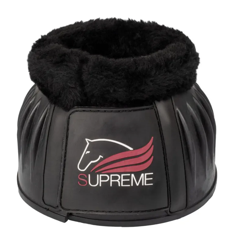 Cloches en Caoutchouc avec Fourrure Synthtique Supreme - L - Noir Remise