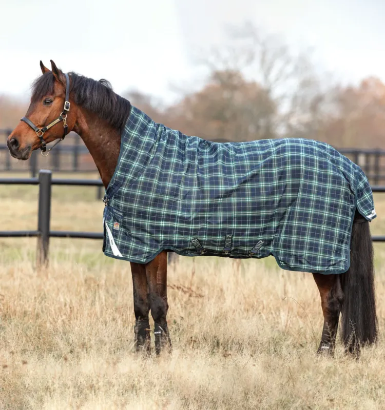 Nouvelle Collection Couverture Horseware Rhino Wug Vari-Layer 250g 1000D - 115 cm - Vert carreaux / vert