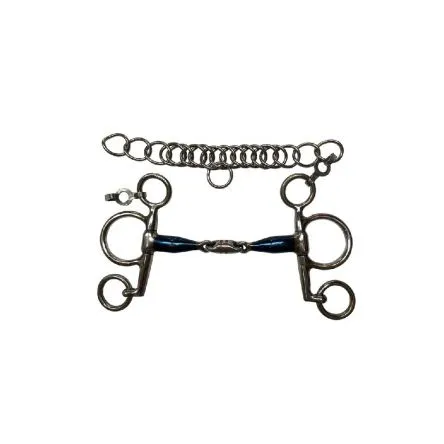 Pelham Petites Branches Double Brisure Blue Steel Jump'in - 125MM - BLUE STEEL - 16MM Retour Gratuit