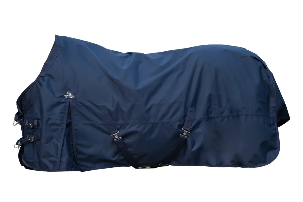 Bon Plan Couverture d'extrieur HKM Kombi 2 clip in systme 600D - 115 cm - Bleu fonc