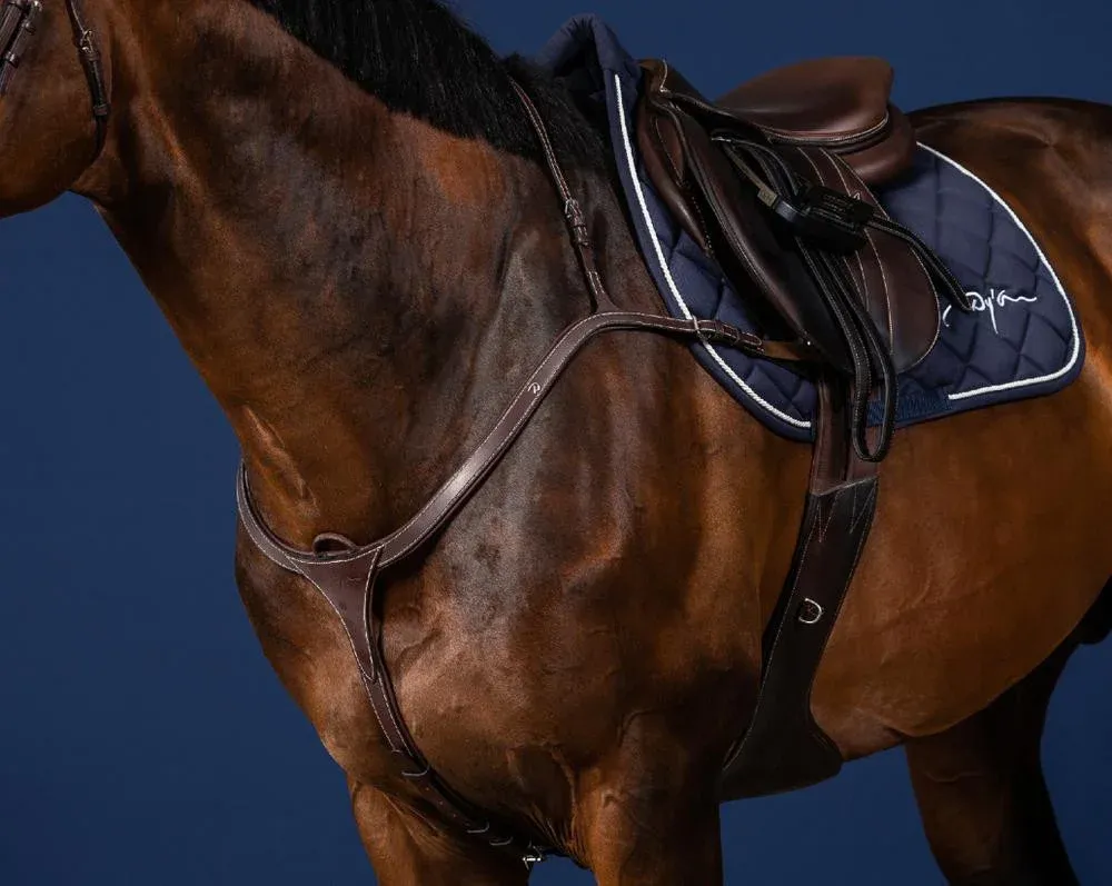 Collier De Chasse Long Pont US Collection by Dy'on - Cheval - Brun Achetez Aujourdhui