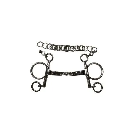 Pelham Plat Double Brisure Petites Branches Jump'in - 135MM - INOX - 16MM Pas Cher