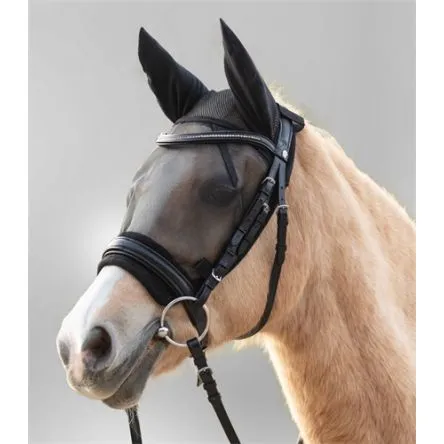 Offre Du Jour Masque Anti Mouche "Ride" Noir Waldhausen - PONEY