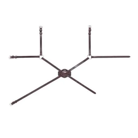Muserolle Croise Equiline - COB/PUR-SANG - NOIR Super Prix