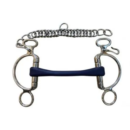 Produit De Marque Mors Felipe Caoutchouc Jump'in - 135MM - CAOUTCHOUC - 19MM