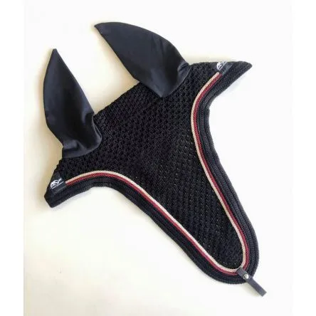 Bonnet Scarpati Zaira Long Noir Cordes Bordeaux/Beige# Nouvelle Collection