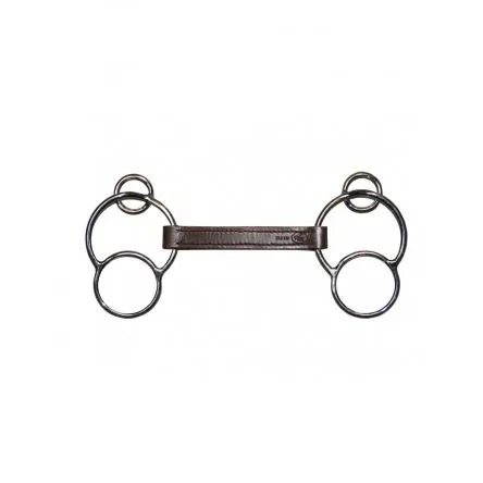 Mors en Cuir Plat Pessoa Jump In - 125MM - CUIR - 20MM Prix Rduit