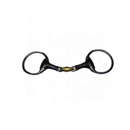 Paiement Scuris Mors recouvert de Cuir Olives Double brisure Jump In - 115MM - INOX/CUIR - 18MM