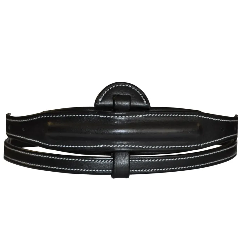 Centre de muserolle Flags & Cup bombe 1/2 rond - Poney - Noir Vente Directe