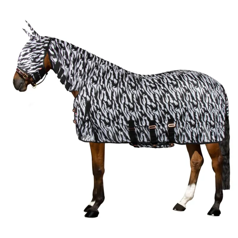 Couverture anti-mouches Imperial Riding Carly - 125 cm - Zbre noir Acheter Direct