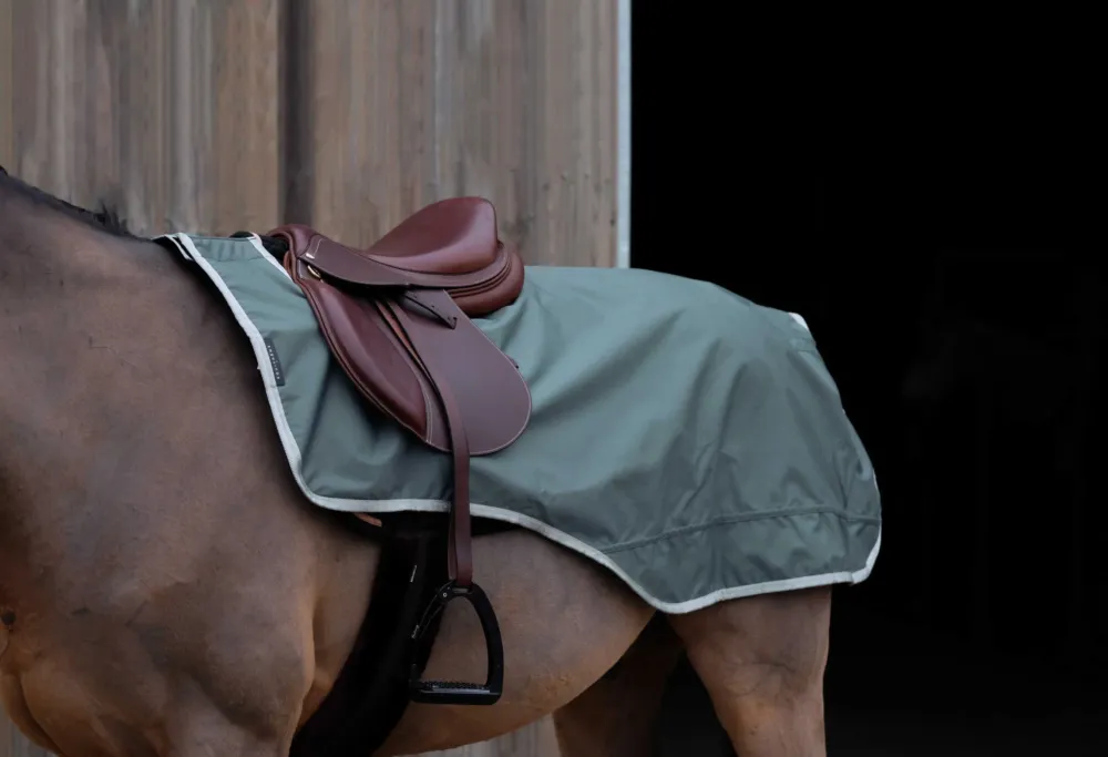 Achetez Aujourdhui Couvre-reins Equithme Tyrex 600D recycl doubl polaire - 165 cm - Vert