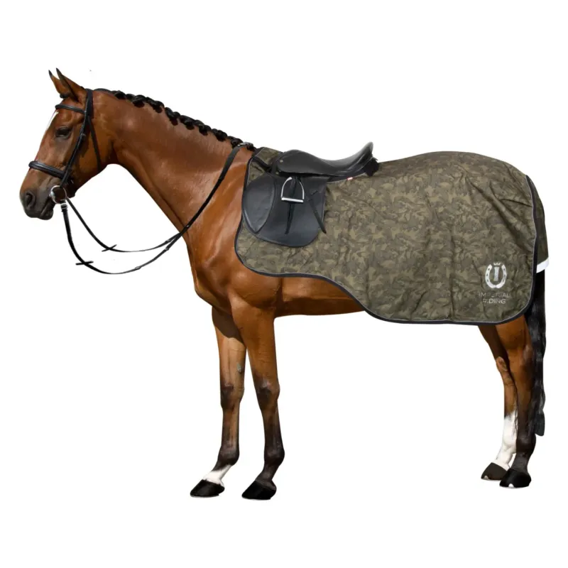 Couvre reins Imperial Riding Super-dry Hide & Ride - M - Olive verte Pas Cher