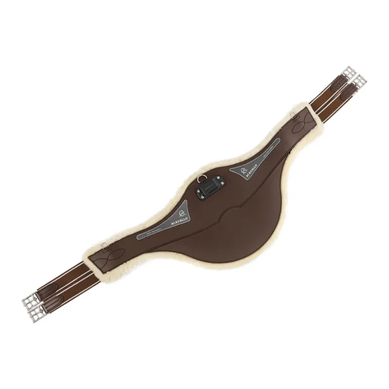 Paiement Scuris Sangle bavette Acavallo Gel & Pvc Doublure amovible en laine - 130 cm - Marron fonc
