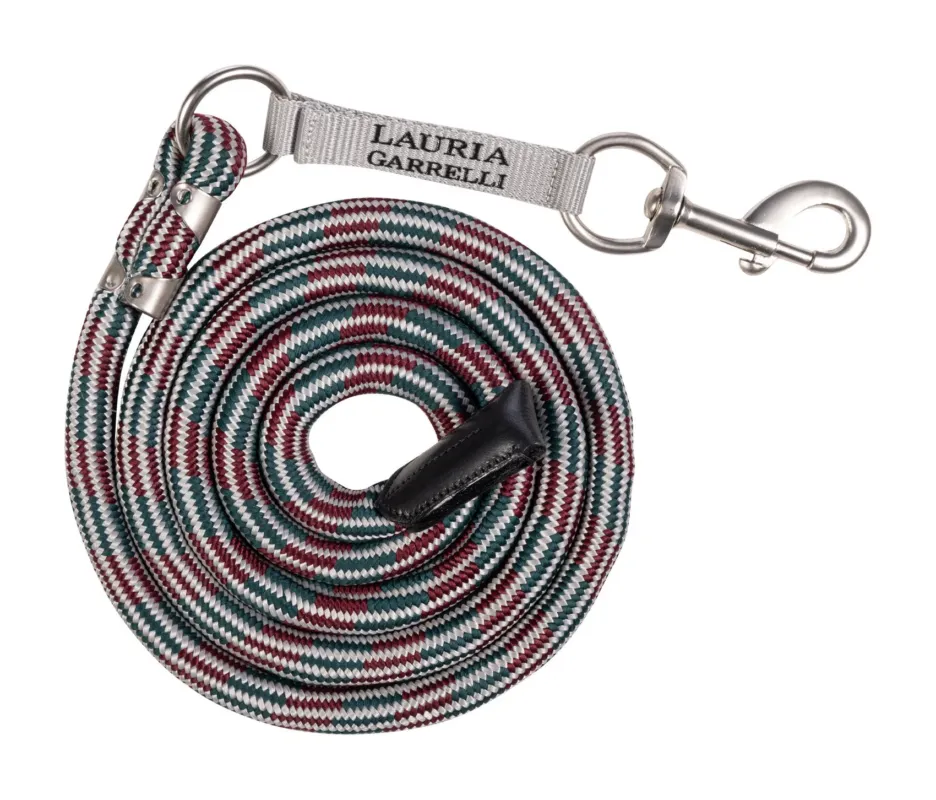 Vente Directe Longe Lauria Garrelli Livigno avec mousqueton - 180 cm - Gris pierre