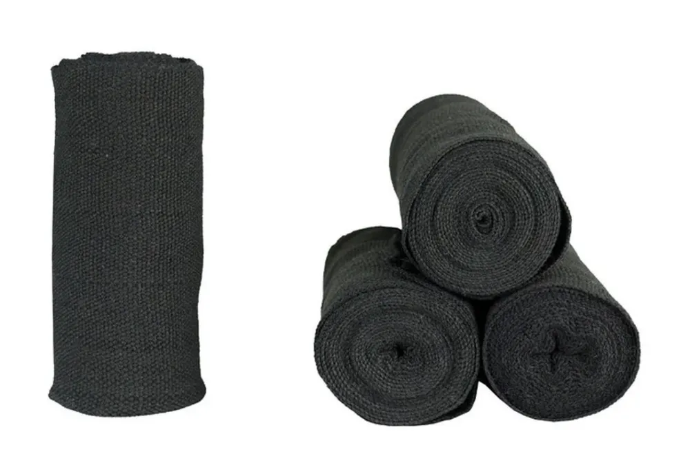 Bandages en coton Finn-Tack - Noir Achetez Aujourdhui