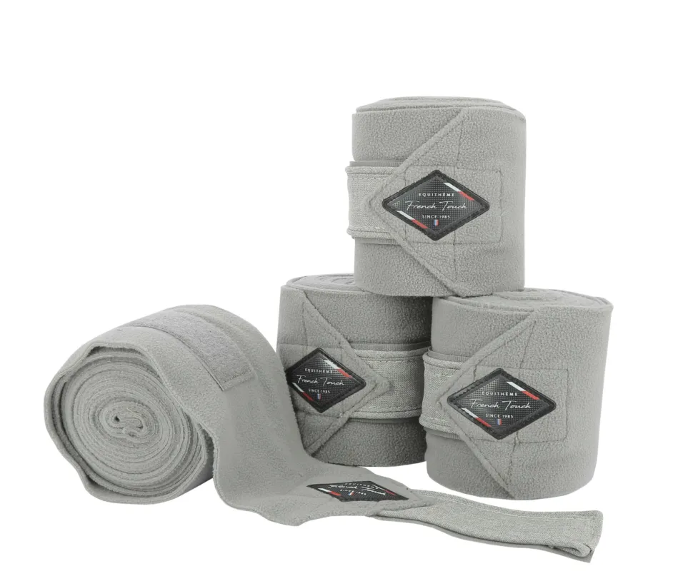 Bandes de polo Equithme French Touch - Cheval - Gris Quantit Limite
