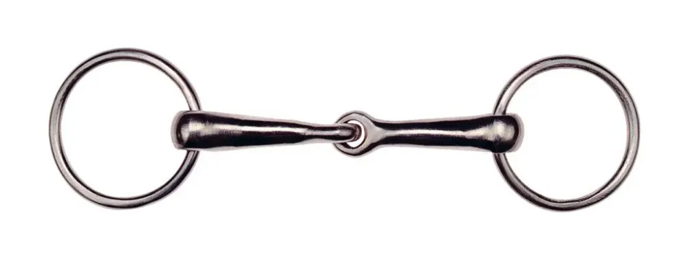 Mors 2 anneaux acier nickel canons fins - 115 mm Expdition Rapide