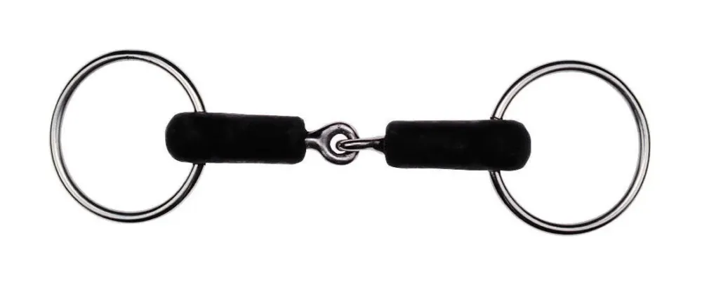 Mors 2 anneaux Feeling caoutchouc bris - 135 mm Satisfait Ou Rembours