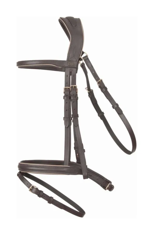 Quantit Limite Bridon ttire anatomique Velazquez T de T - Poney - Marron / beige
