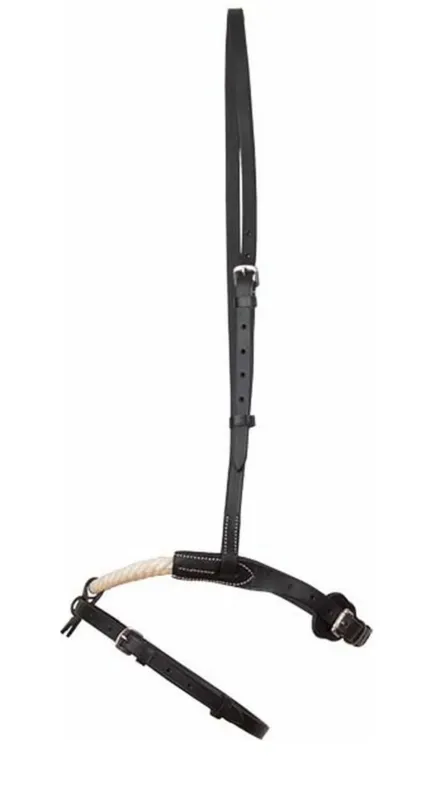 Muserolle corde et cuir T de T - Pur-sang - Havane fonc Offre Spciale
