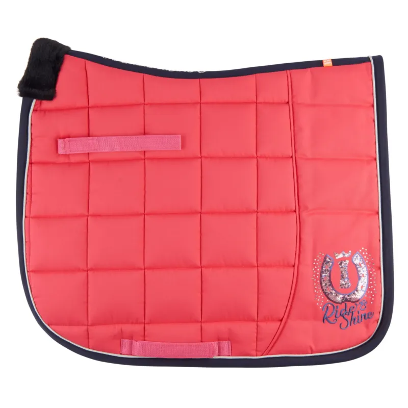 Bon Plan Tapis de selle Imperial Imperial Riding Time to Shine dressage - Cheval - Ruby rose / marine