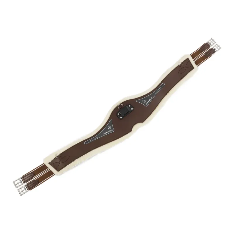Sangle Anatomique Acavallo Gel & Pvc Doublure En Laine Amovible - 115 cm - Marron fonc Expdition Rapide