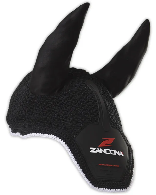 Bonnet Zandona Anti-Fluttering Systme - Cheval - Noir Jusqu puisement Des Stocks
