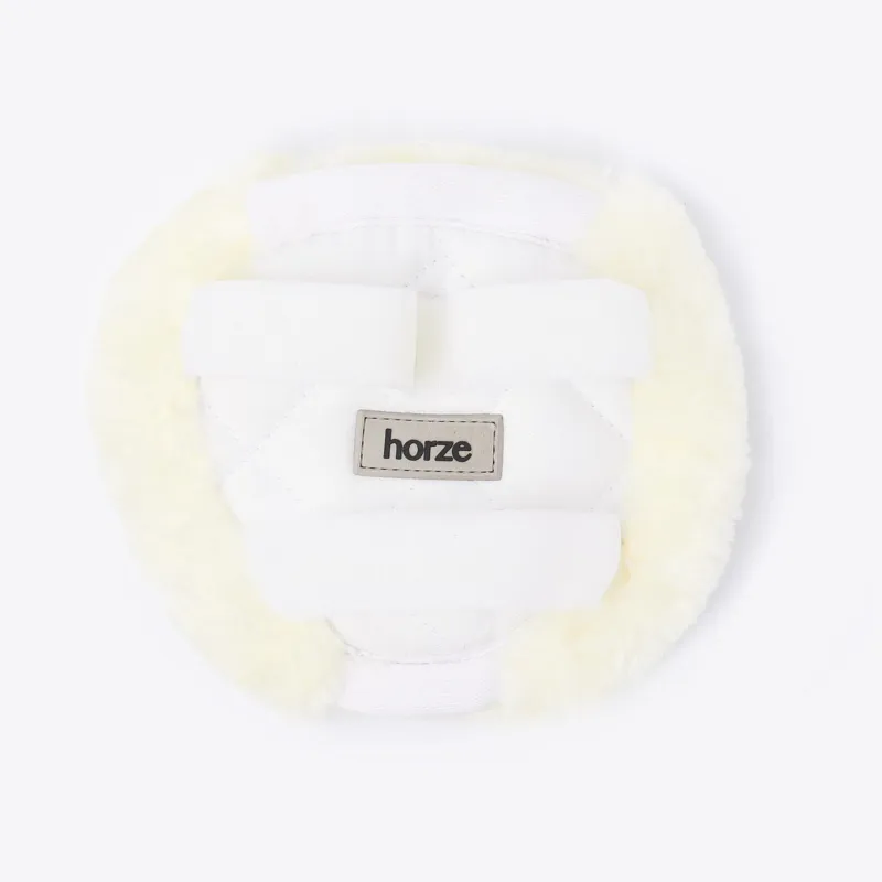 Fourreaux de collier de chasse en fausse fourrure Narvik Horze - Blanc cass Offre Limite