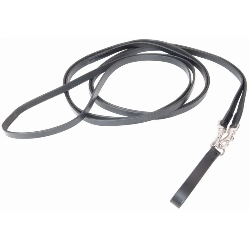 Bon Plan Rnes allemandes cuir mousqueton T de T - Cheval - Noir