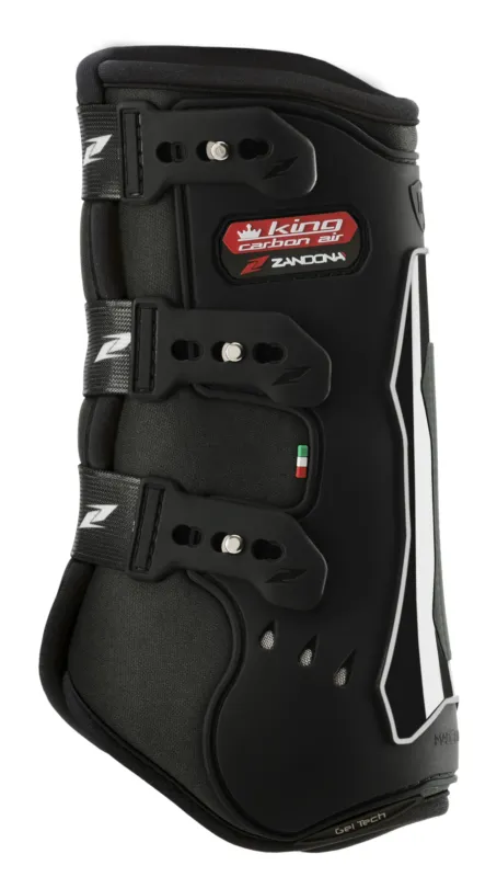 Gutres de dressage Zandona King Carbon Air antrieurs - M - Noir Acheter En Ligne