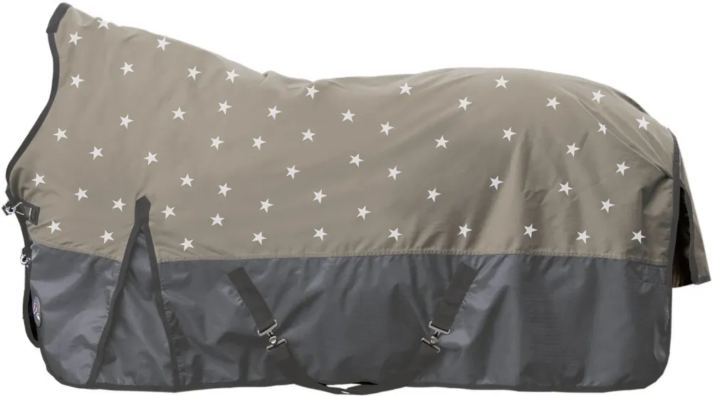 Promotion Couverture highneck HKM Pittsburgh Stars 600D 300g - 135 cm - Gris