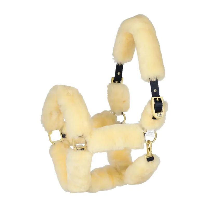 Licol B Vertigo Tremblant mouton vritable - Poney - Bleu marine fonc Remise