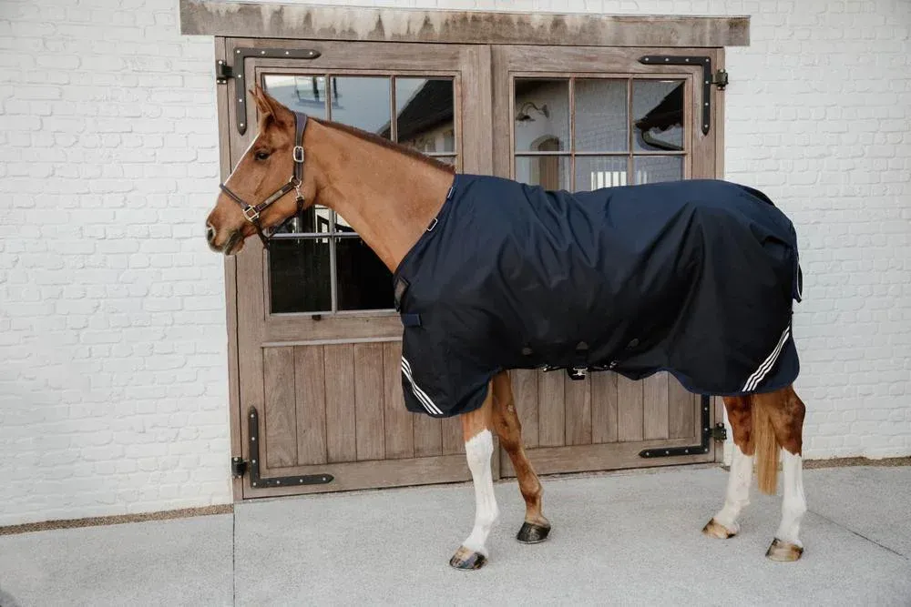 Turnout Rug All Weather Waterproof Comfort Kentucky - 100 cm - Navy Offre Du Jour