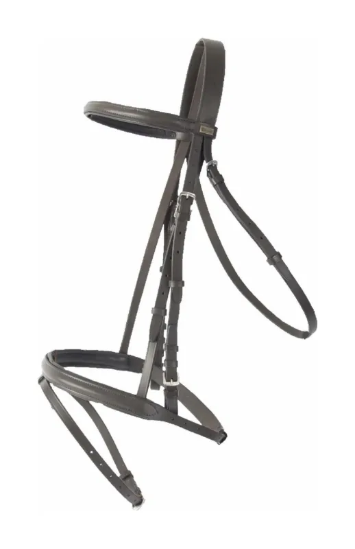 Bridon Sisley T deT muserolle combine T de T - Cheval - Havane fonc Livraison Express