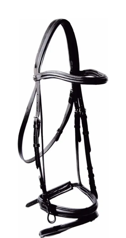 Bridon Klimt T de T muserolle combine - Cheval - Noir Promotion