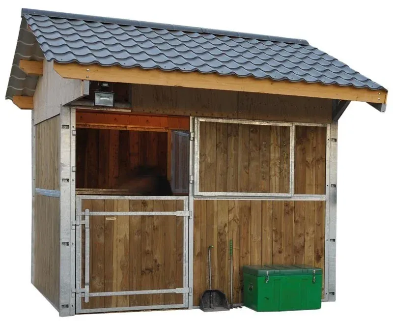 Box de prairie La Ge double pente - 3 x 3 m Prix Promo