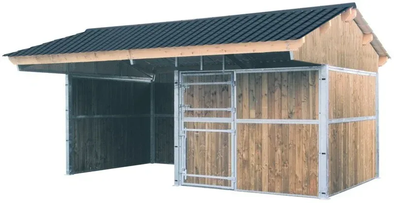 Offre Limite Extension abri de prairie double pente La Ge - 3 x 3 m
