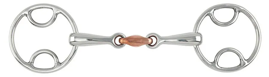 Remise Mors releveur cuivre Lozenge Shires - 115 mm - Acier inoxydable